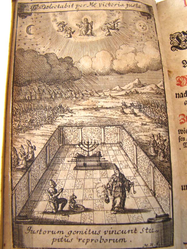A 17th century vellum bound German Bible printed in 1695 and in near 'unused' condition — image 4